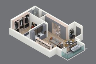 Apartament cu 2 camere semidecomandat in Torontalului