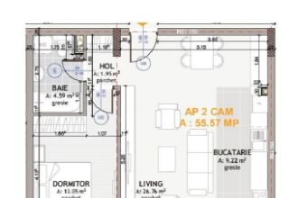 Apartament zona centrala Floresti