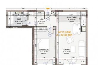 Apartament zona centrala Floresti