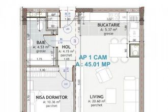 Apartament zona centrala Floresti