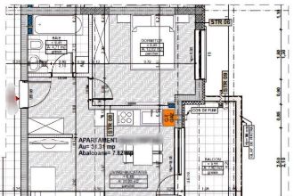Apartament cu 3 camere semidecomandat in Floresti