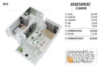 Promotie - Apartament 2 camere decomandat, spatios, bloc nou, Metrou Berceni