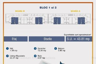 Proiect nou - Studio in Militari Residence