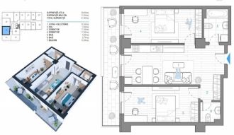 Apartament cu 3 camere decomandat in Cug