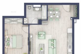 Apartament 2 camere, semidecomandat, 52,50 mp, zona Turnisor