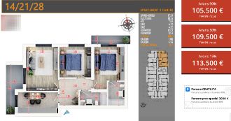 Apartament cu 3 camere decomandat in Theodor Pallady
