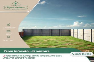 Teren Constructii intravilan de 828 mp, in Bujac