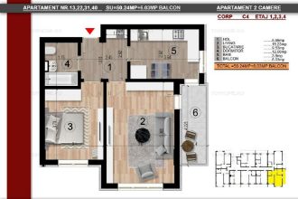 Apartament 2 camere decomandat, spatios, metrou Berceni