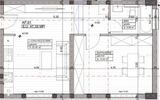 Apartament de vanzare, cu 2 camere, 47,39 mp, parter, imobil nou, Calea Urseni