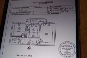 Vând apartament 2 camere, decomandat etaj 1/7, suprafață 62 Mp, necesita îmbunătățiri.