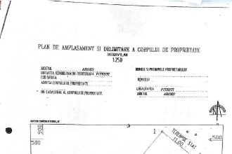 Teren Constructii intravilan de 319 mp, in Nord