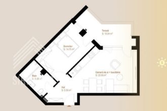 Apartament cu 2 camere semidecomandat in Manastur