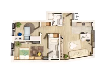 Apartament cu 3 camere in Central