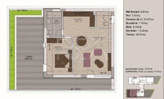 Apartament cu 2 camere semidecomandat in Timpuri Noi