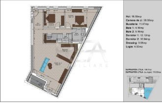 Apartament cu 3 camere semidecomandat in Timpuri Noi