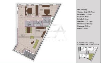 Apartament cu 3 camere semidecomandat in Timpuri Noi