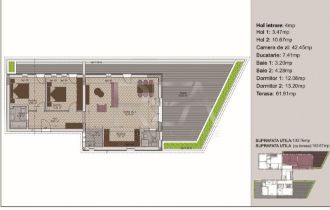 Apartament cu 3 camere semidecomandat in Timpuri Noi