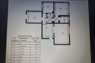 Apartament cu 3 camere decomandat in Zimbru