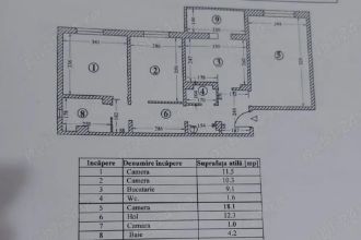 Faleza nord apartament 3 camere decomandat et1