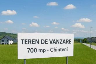 Teren de 700 mp cu PUZ aprobat Chinteni