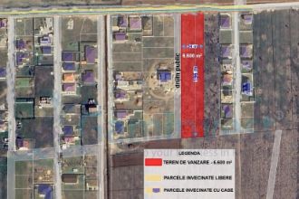 Teren Constructii intravilan de 6600 mp, in Nord-Vest