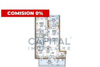 Apartament cu 3 camere semidecomandat in Marasti