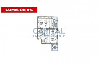 Apartament cu 3 camere semidecomandat in Marasti