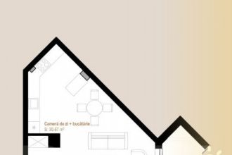 Apartament 2 camere, 54mp + balcon 10 mp, Tva inclus zona Vi