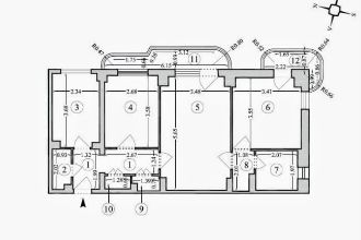 Apartament cu 3 camere decomandat in Chisinau