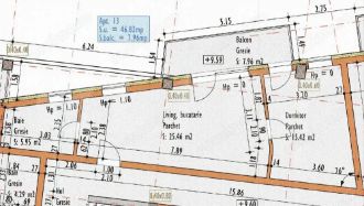 Apartamente cu 2 camere 47 mp, zona Marasti