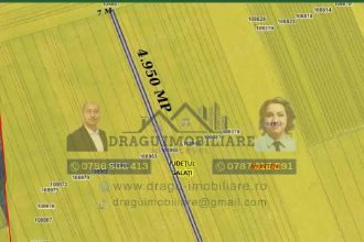 Teren arabil 4.950 mp Munteni, jud. Gala?i
