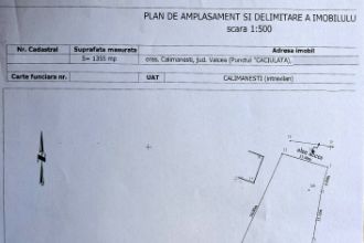 Teren Constructii intravilan de 1355 mp, in Calimanesti