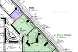 Spatiu birouri 202 mp zona Universitate