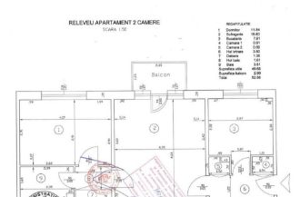 Apartament 2 camere, semidecomandat, 49 mp, Rovine