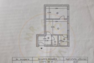 Apartament cu 2 camere nedecomandat in Trivale Platou