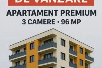 Apartament 3 camere Bloc nou Finisaje premium 96