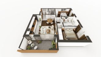 Apartament cu 3 camere semidecomandat in Torontalului