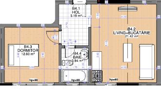 Apartament cu 2 camere decomandat in Sisesti