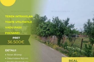 Teren constructie casa Focsanei - Vadu Pasii!
