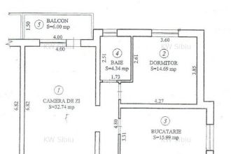 Apartament - 2 camere - Et 2 - mobilat si utilat - Ale. Sevis - Sibiu