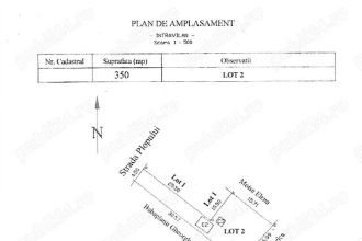 Urziceni str.Plopului 350 mp deschidere 4.5 m