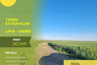 Teren agricol Lipia-Merei, 4hectare compact !