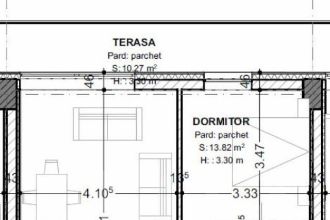 Apartament de vanzare, cu 2 camere, 62 mp, terasa 10 mp, zo