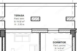 Apartament de vanzare, cu 2 camere, 71 mp, terasa 19 mp, zona centrala