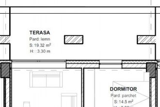 Apartament de vanzare, cu 2 camere, 71 mp, terasa 19 mp, zo