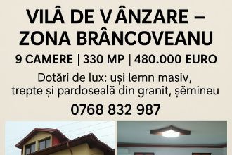 Vila Brancoveanu | 330 mp | Proprietar | Fara comision | Negociabil!
