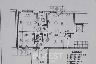 Zimbru- Apartament 3 camere,2 bai, 3 balcoane, etaj intermed
