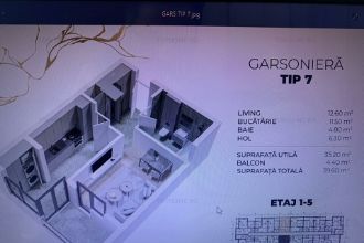 Garsoniera decomandata, bloc nou, metrou D.Leonida/Berceni