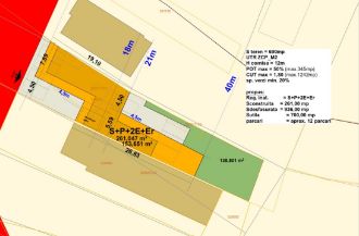 Teren Constructii intravilan de 690 mp, in Central