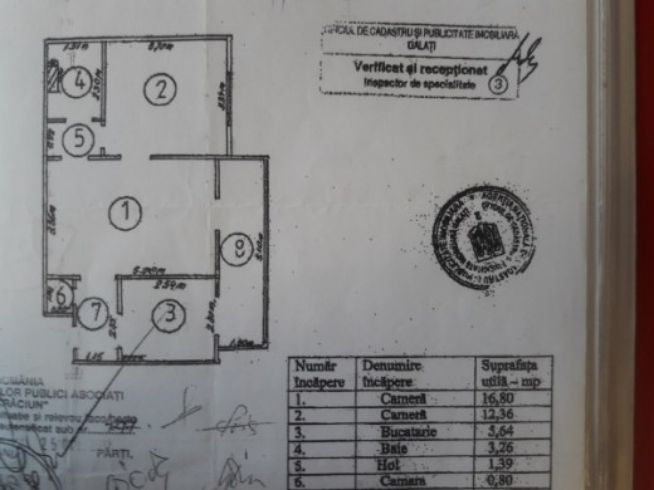 Apartament 2 camere semidec, Tiglina2, etaj2, 55000 euro